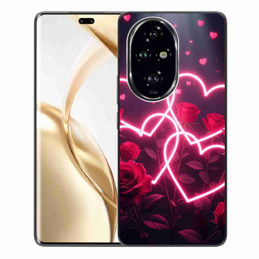 Gélový kryt mmCase na Honor 200 Pre 5G - srdce lásky