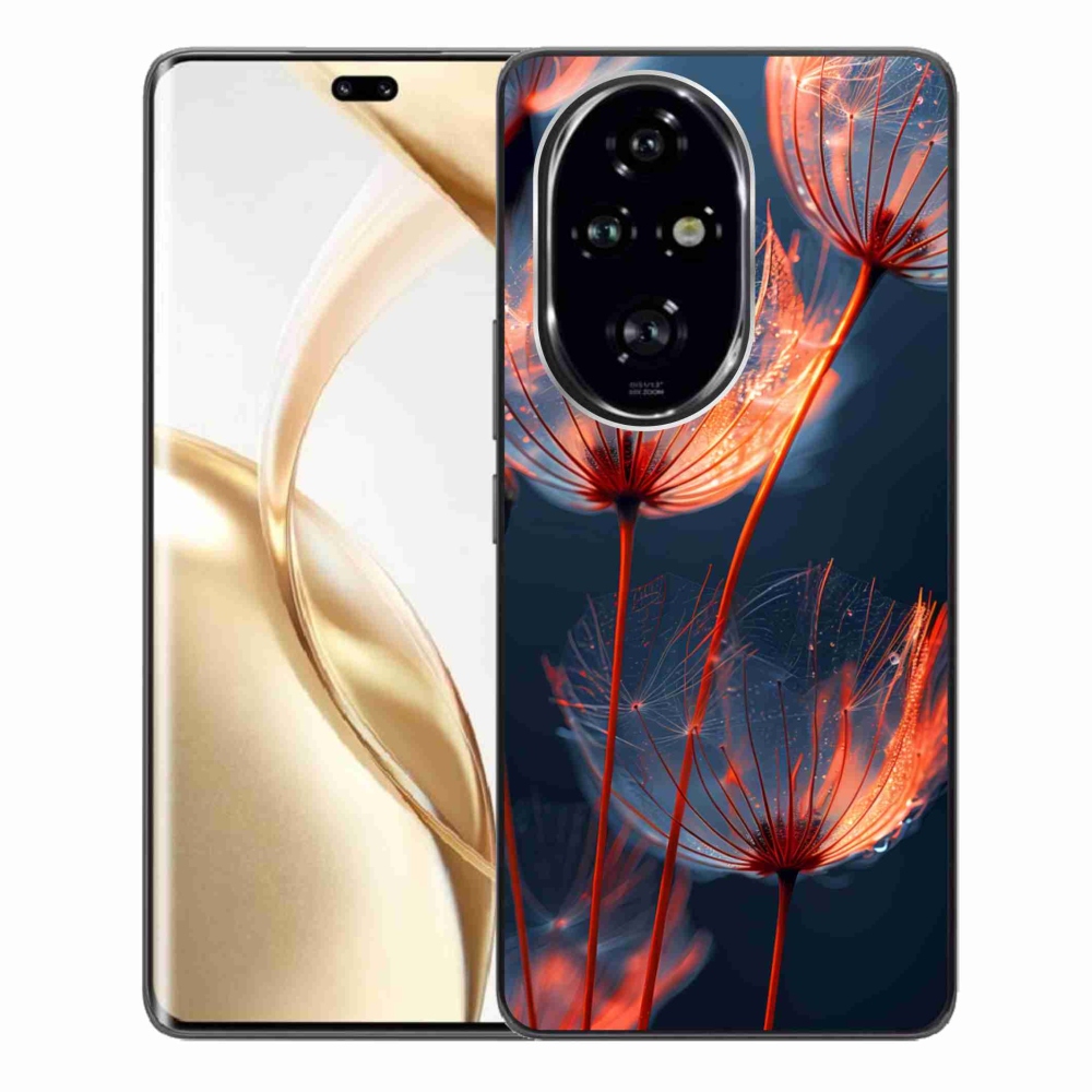 Gélový kryt mmCase na Honor 200 Pre 5G - svetielkujúce páperie