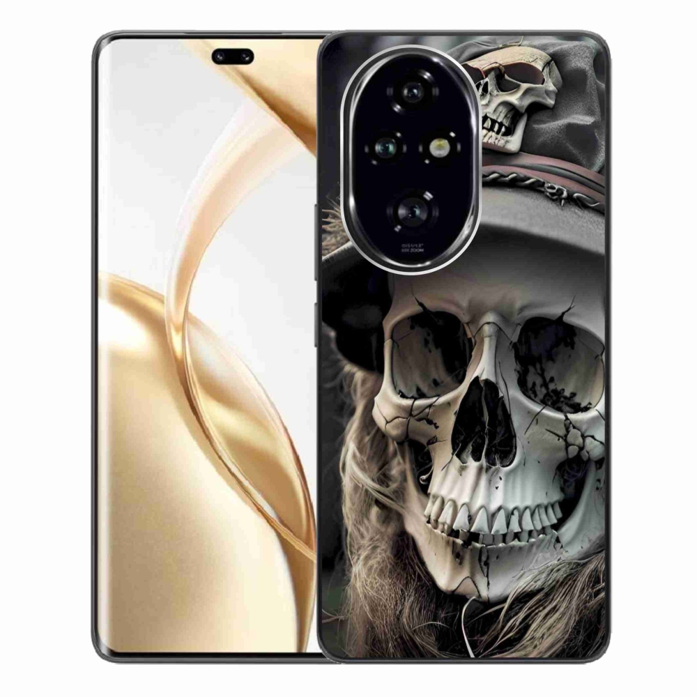 Gélový kryt mmCase na Honor 200 Pro 5G - temná lebka