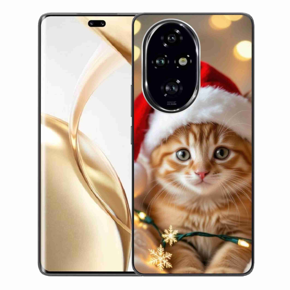 Gélový kryt mmCase na Honor 200 Pre 5G - vianočné mačiatko