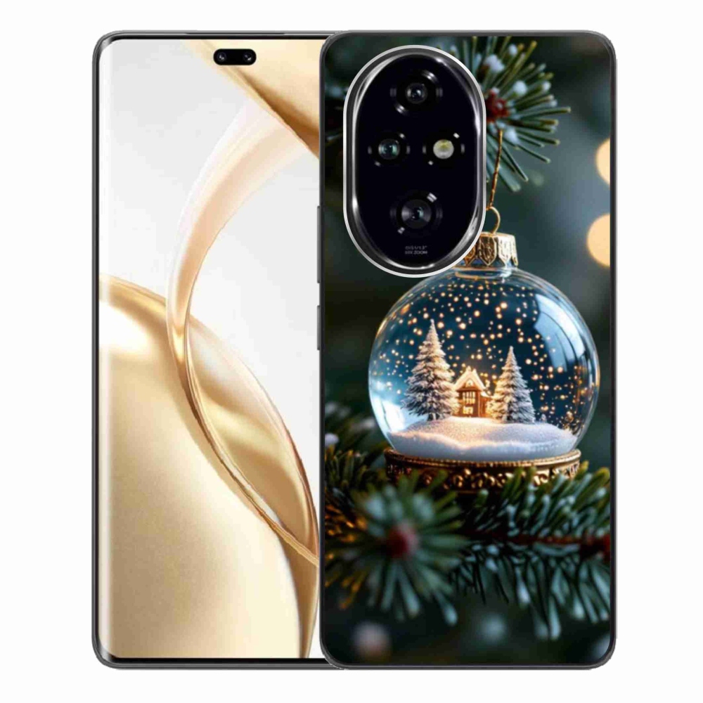 Gélový kryt mmCase na Honor 200 Pre 5G - vianočné gule 2