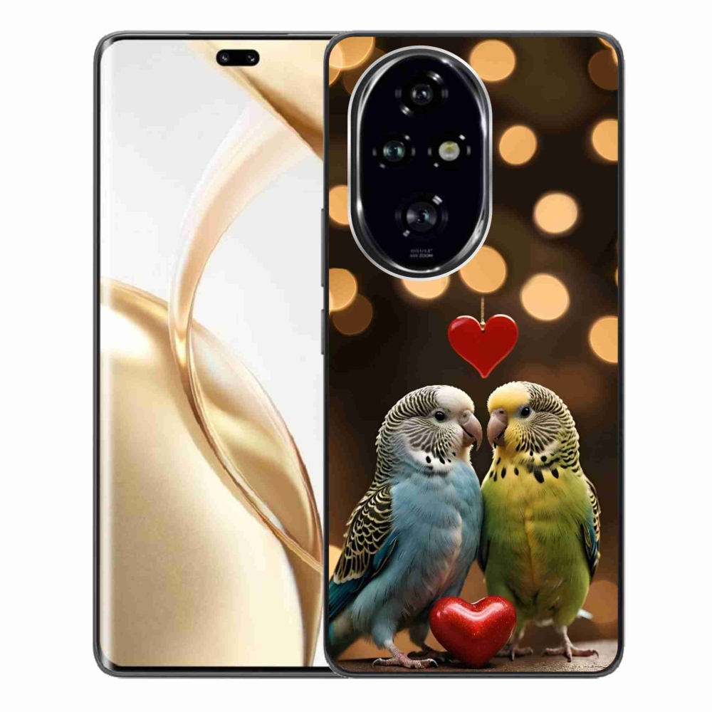 Gélový kryt mmCase na Honor 200 Pre 5G - zamilovaní papagáje