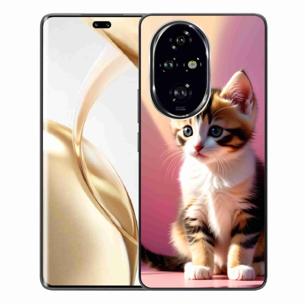 Gélový kryt mmCase na Honor 200 Pre 5G - zvedavé mačiatko 2