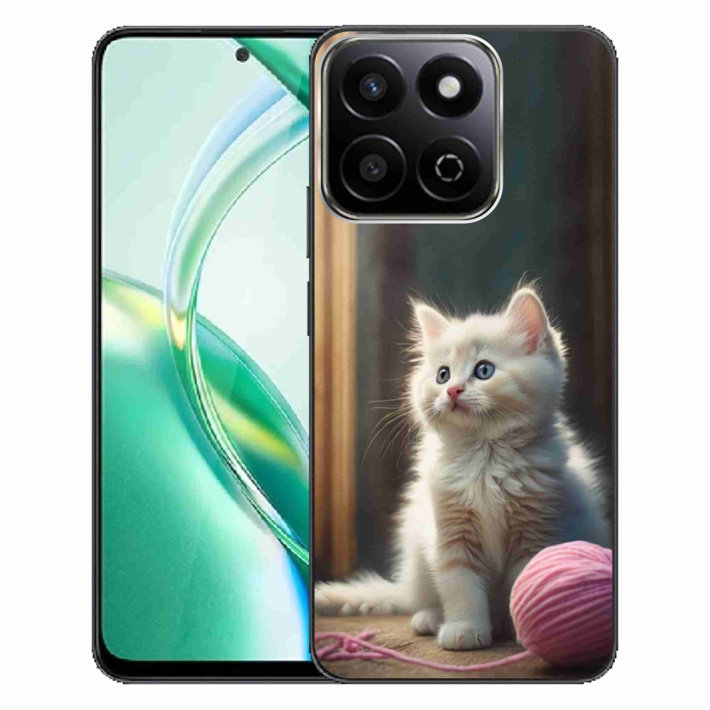 Gélový kryt mmCase na Honor 200 Smart 5G - biele mačiatko 2