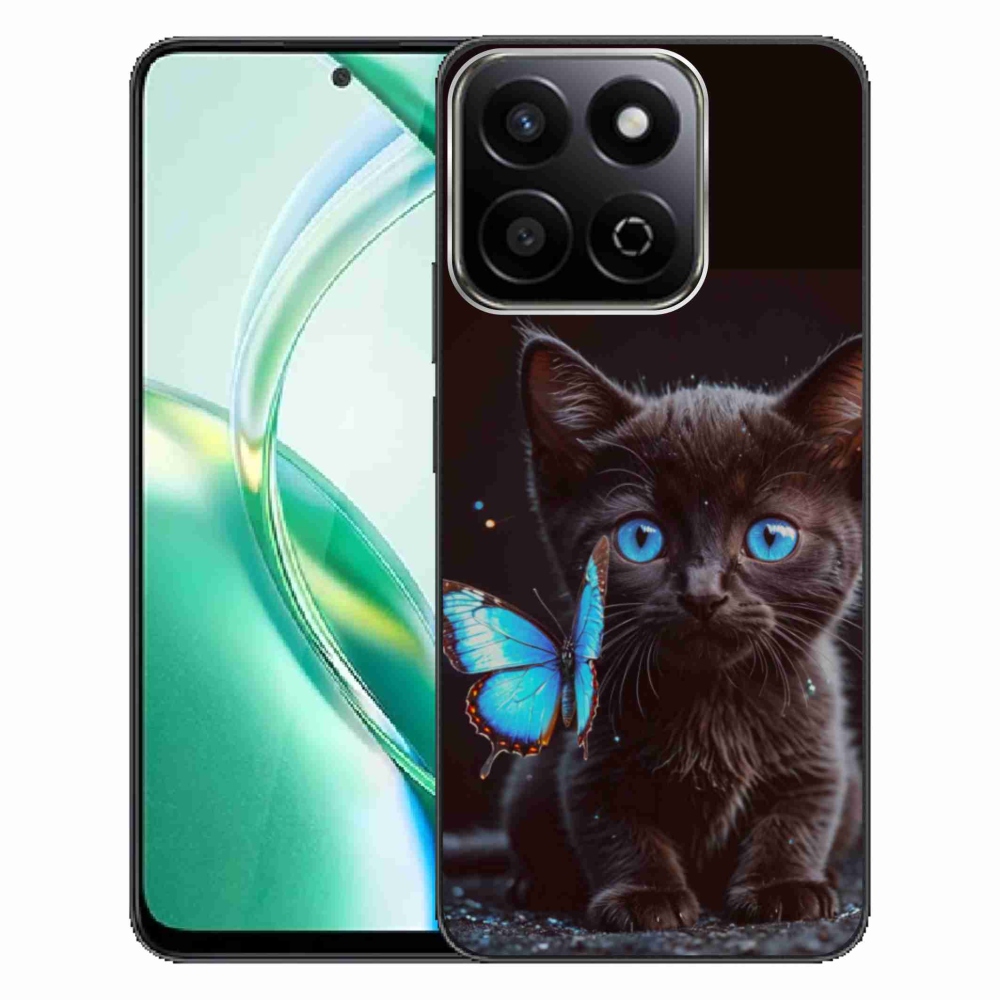 Gélový kryt mmCase na Honor 200 Smart 5G - čierne mačiatko 3