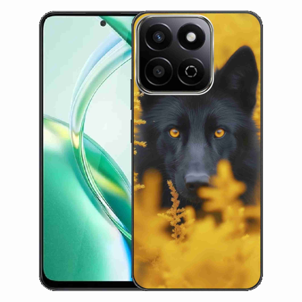 Gélový kryt mmCase na Honor 200 Smart 5G - čierny vlk 2