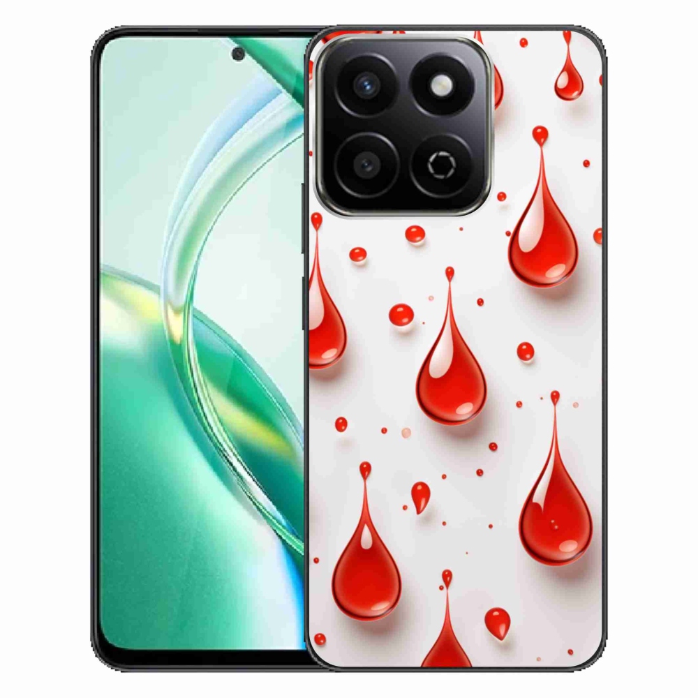 Gélový kryt mmCase na Honor 200 Smart 5G - červené kvapky