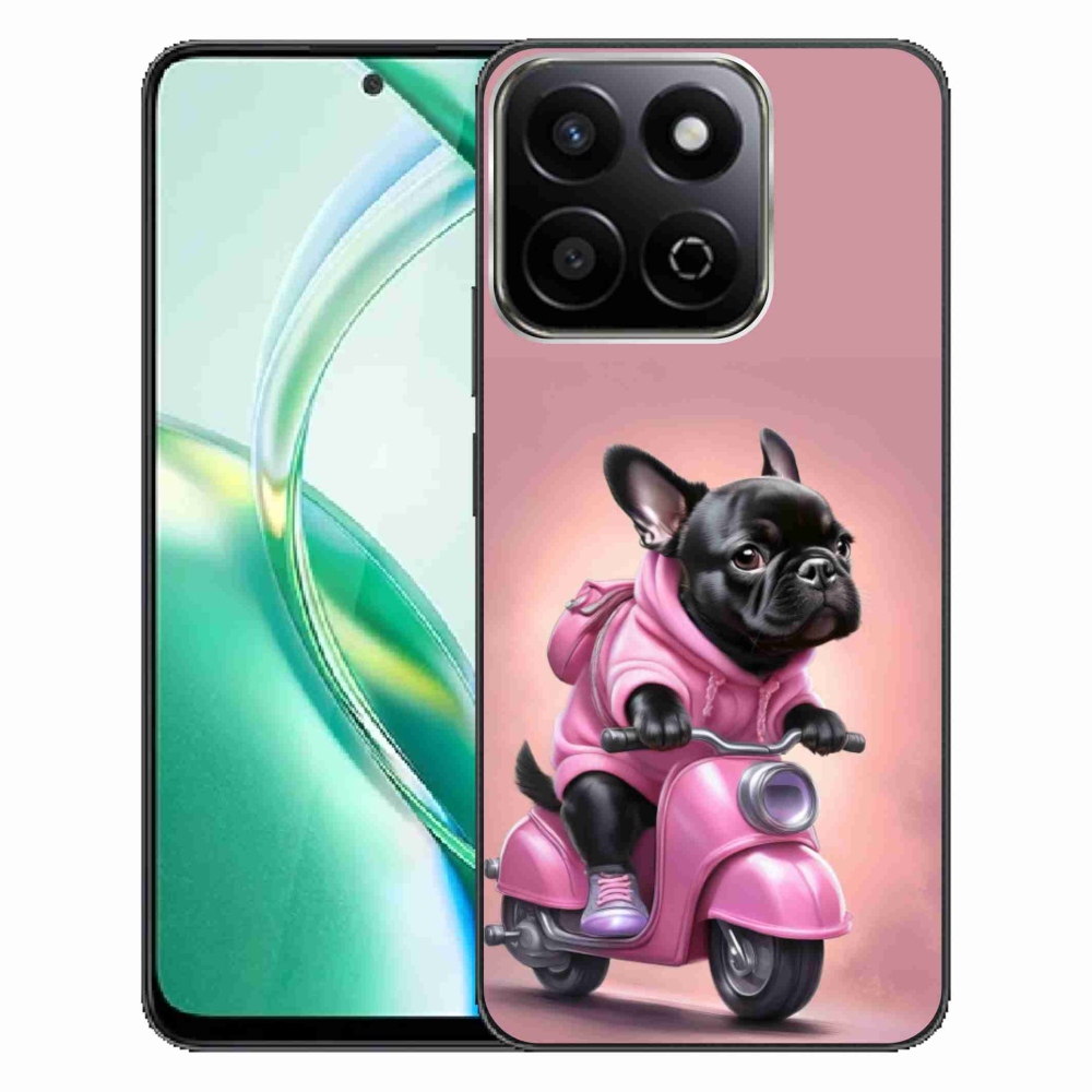 Gélový kryt mmCase na Honor 200 Smart 5G - francúzsky buldoček na skútri