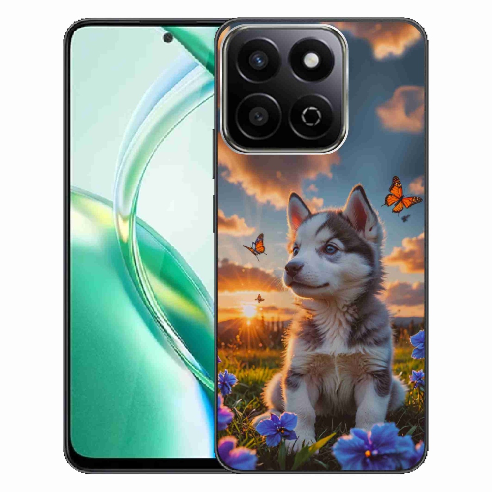 Gélový kryt mmCase na Honor 200 Smart 5G - husky pri západe slnka