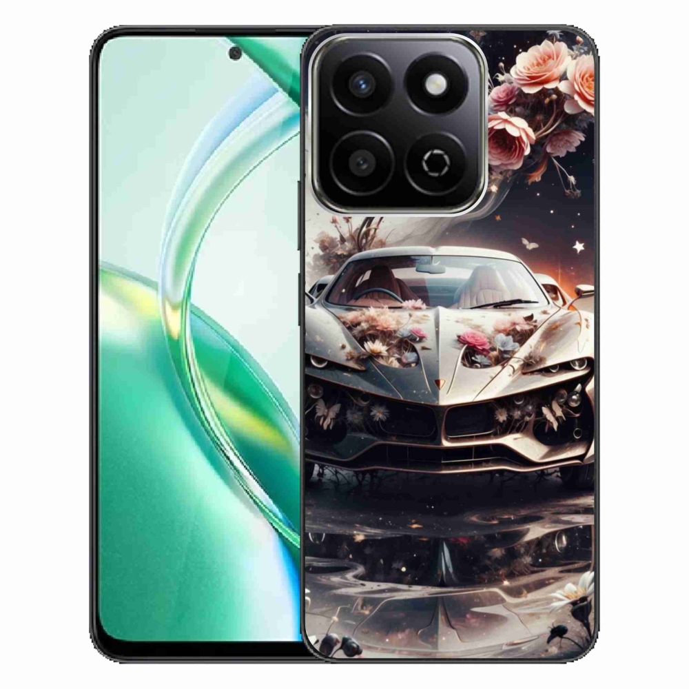 Gélový kryt mmCase na Honor 200 Smart 5G - kvetinový športový automobil