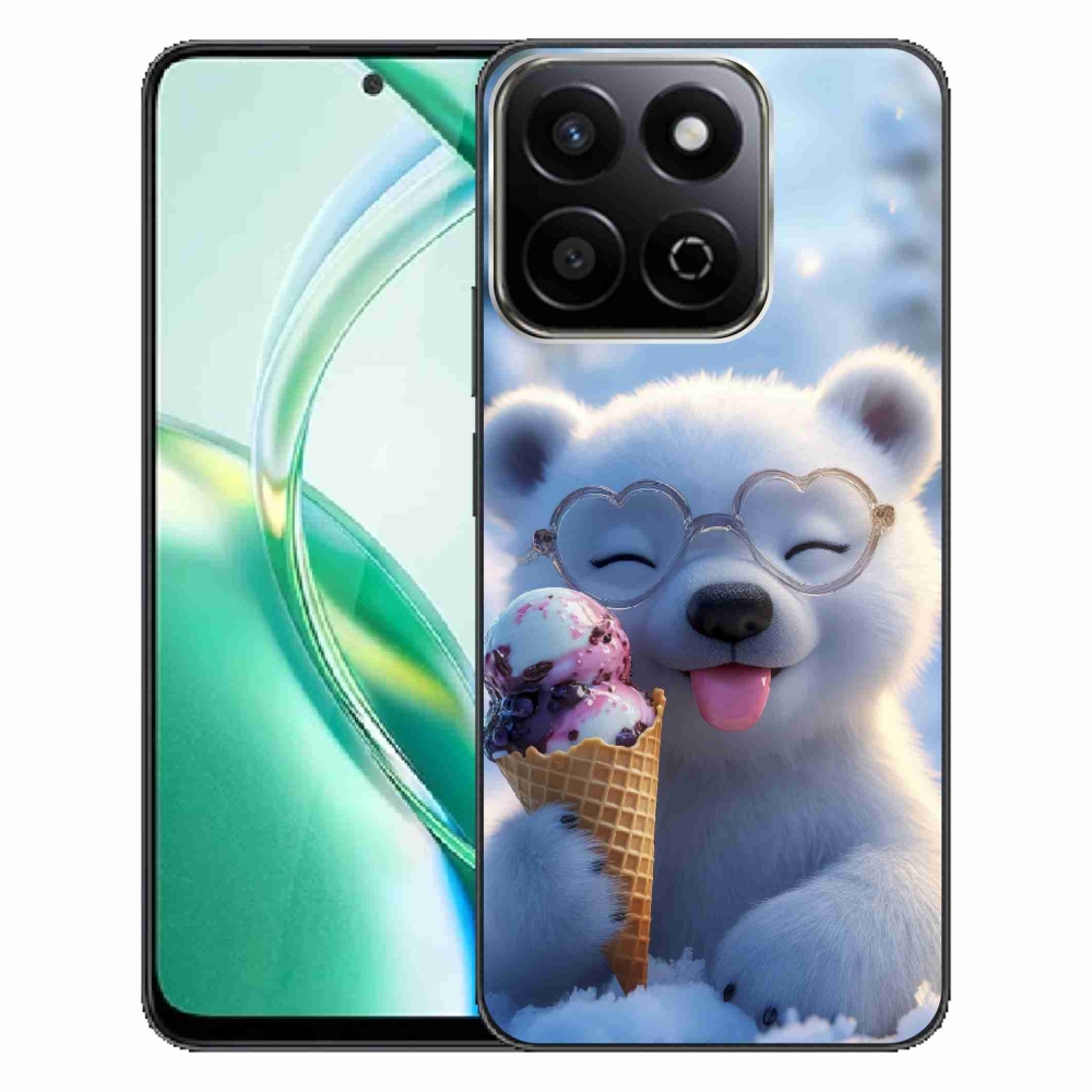 Gélový kryt mmCase na Honor 200 Smart 5G - medvedík so zmrzlinou