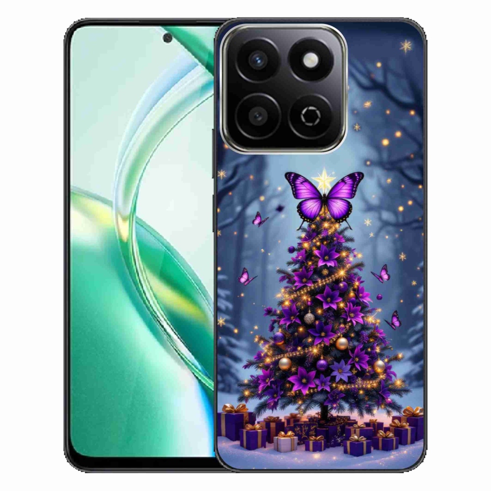 Gélový kryt mmCase na Honor 200 Smart 5G - motýlí vianočný stromček