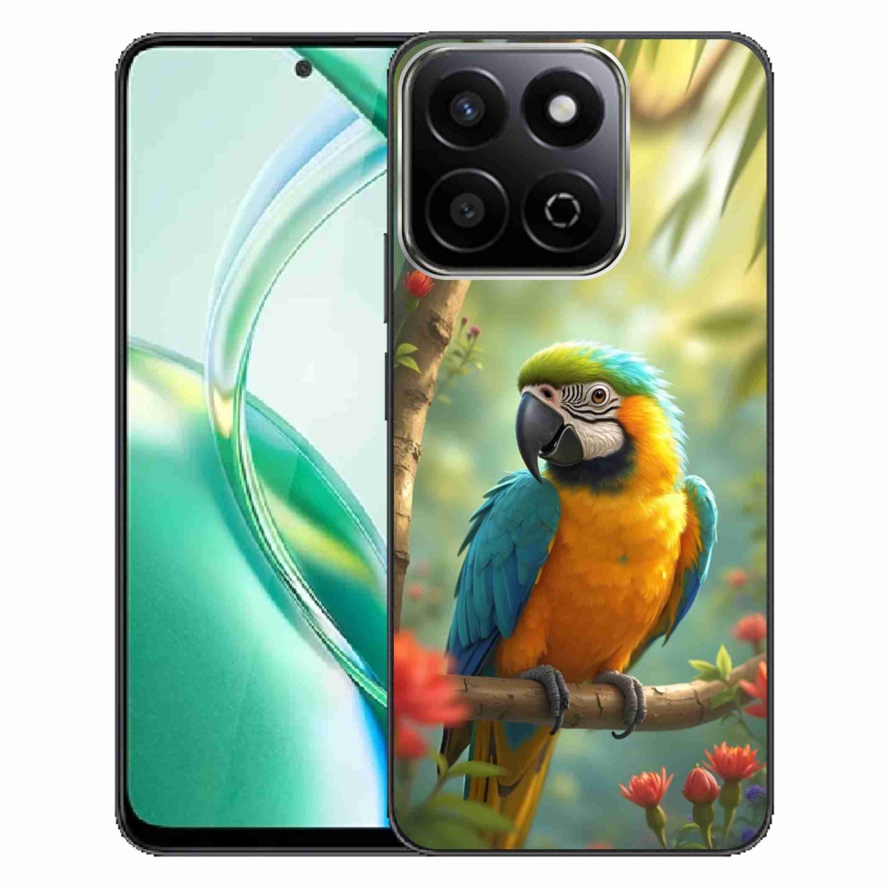 Gélový kryt mmCase na Honor 200 Smart 5G - papagáj ara modrožltá