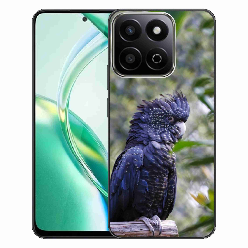 Gélový kryt mmCase na Honor 200 Smart 5G - papagáj kakadu čierny