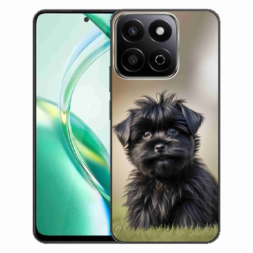 Gélový kryt mmCase na Honor 200 Smart 5G - roztomilý čierny psík