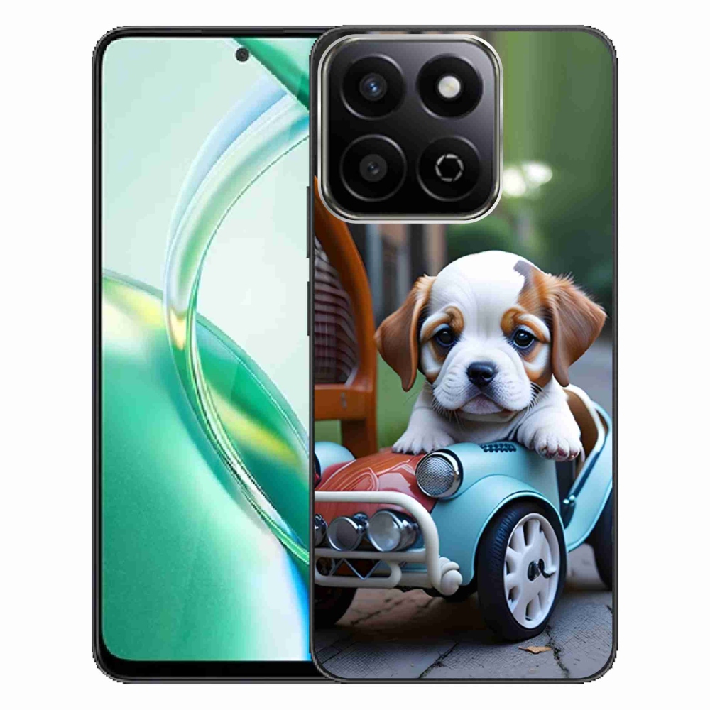Gélový kryt mmCase na Honor 200 Smart 5G - šteňa v retro aute
