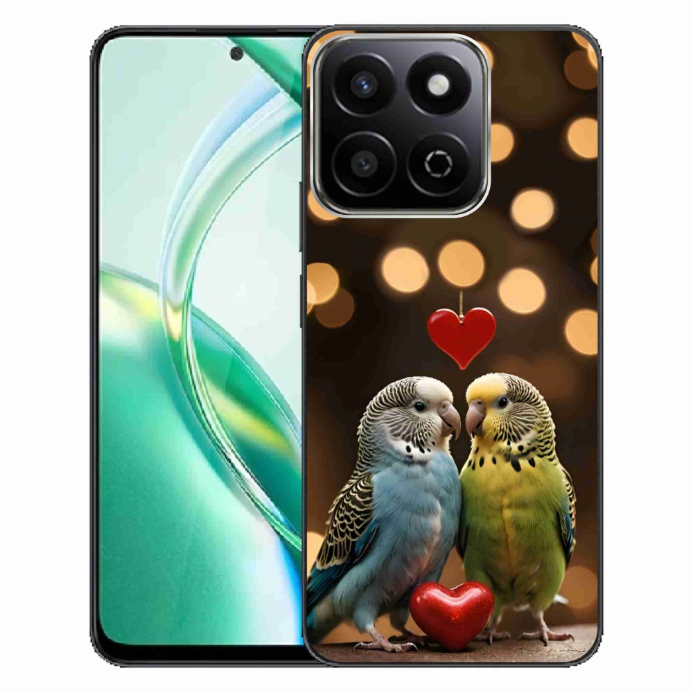 Gélový kryt mmCase na Honor 200 Smart 5G - zamilovaní papagáje