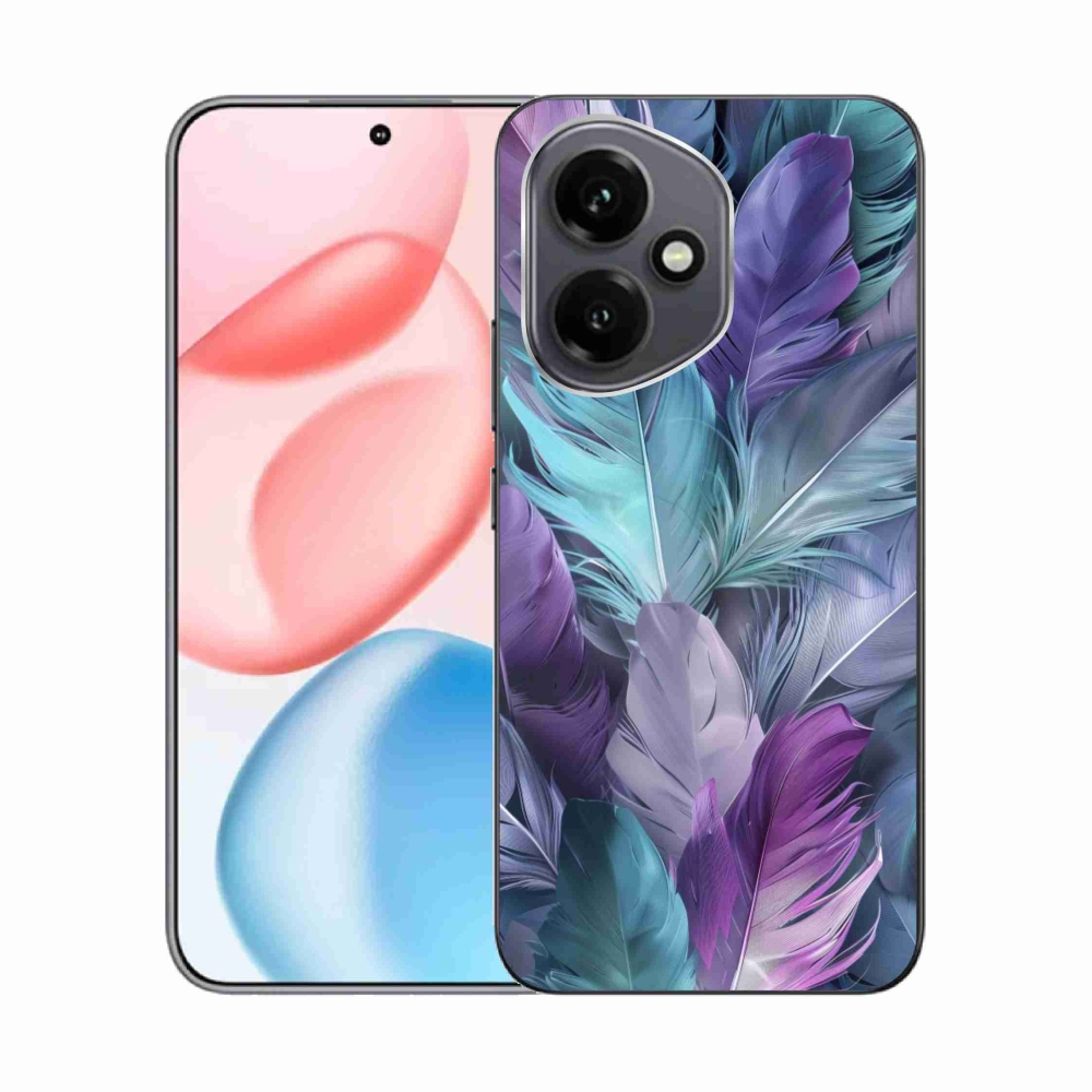 Gélový kryt mmCase na Honor 400 - farebné perie 2