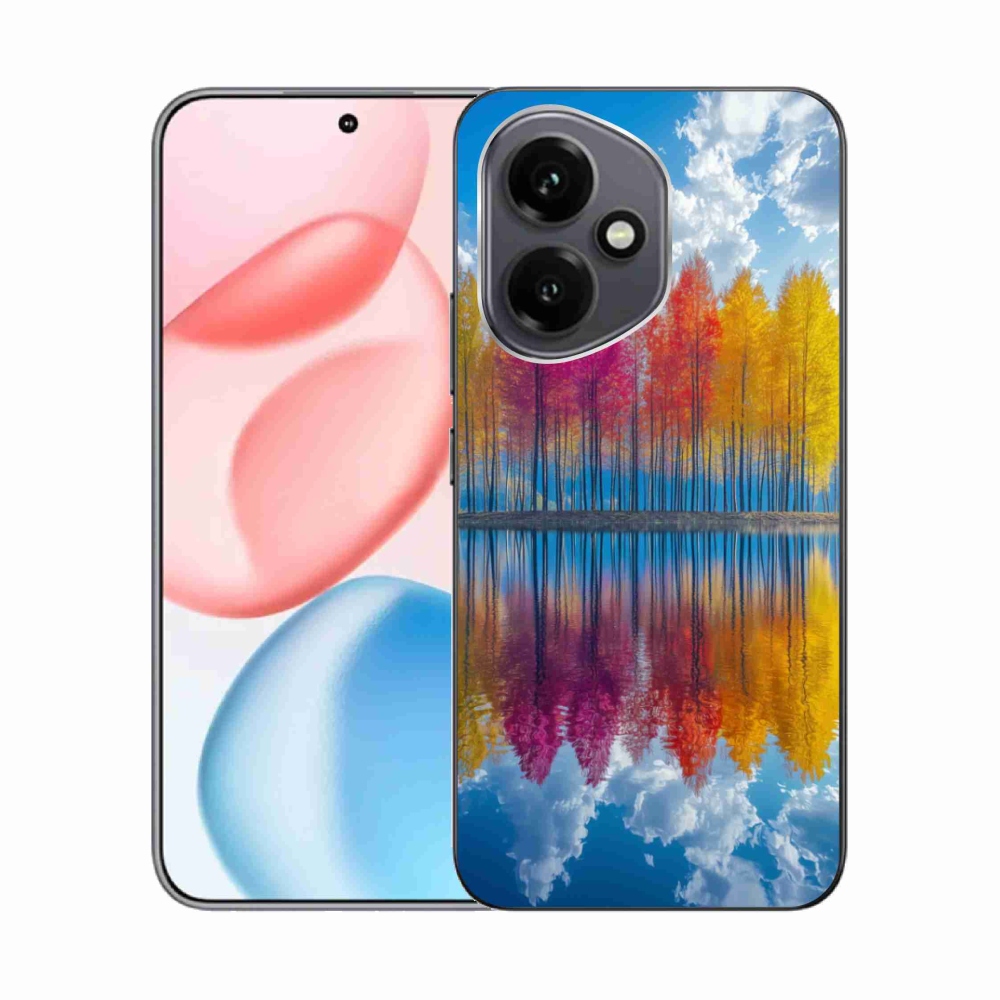 Gélový kryt mmCase na Honor 400 - farebné stromy