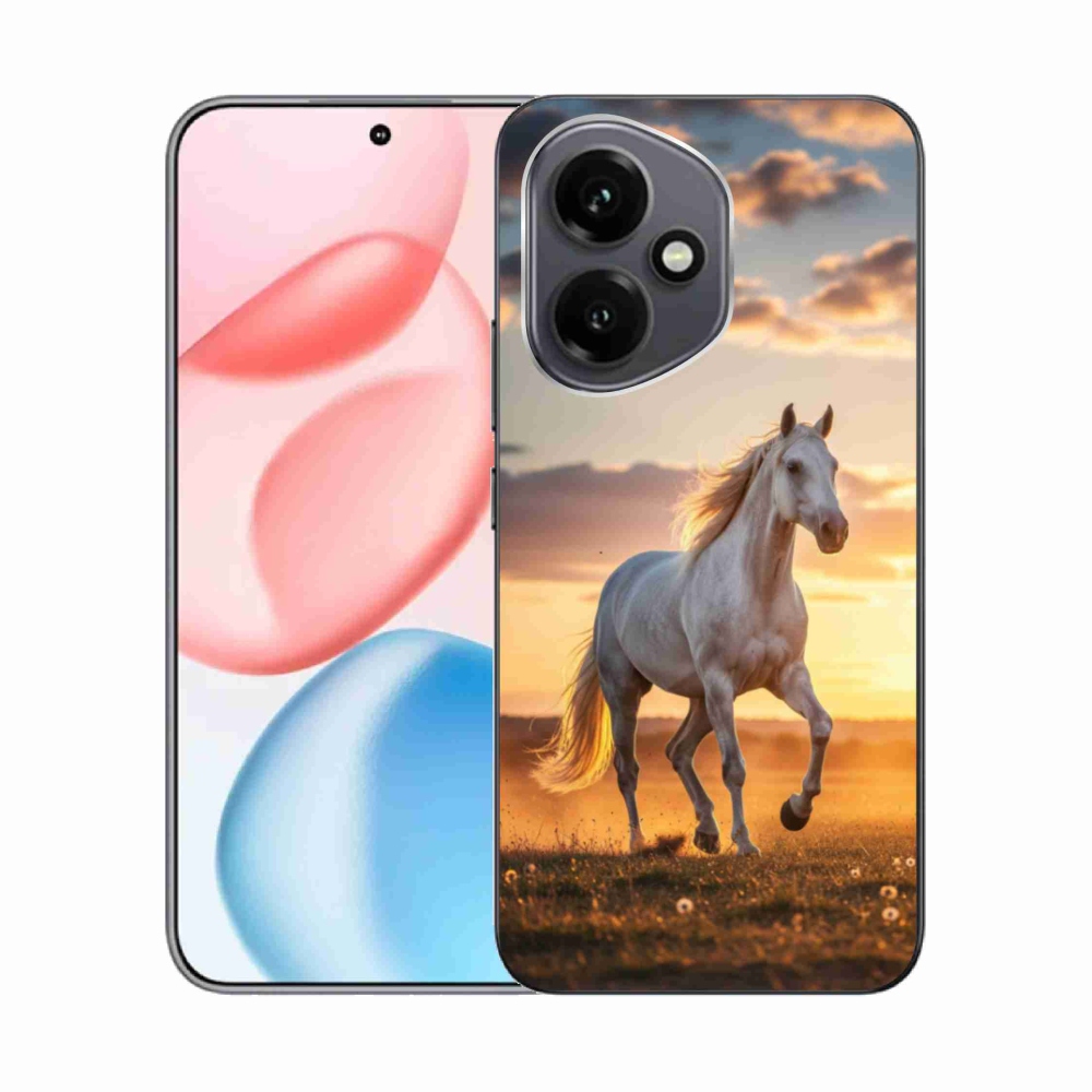 Gélový kryt mmCase na Honor 400 - bežiaci biely kôň 2