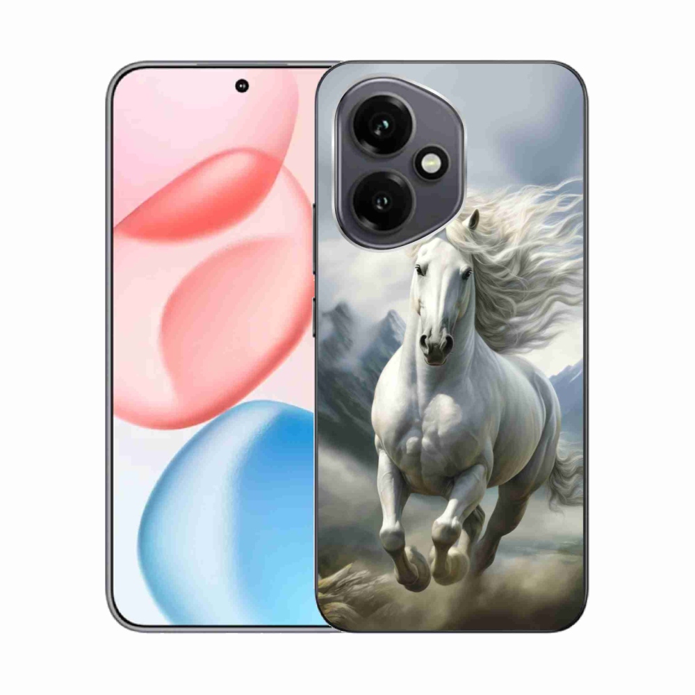 Gélový kryt mmCase na Honor 400 - bežiaci biely kôň 3