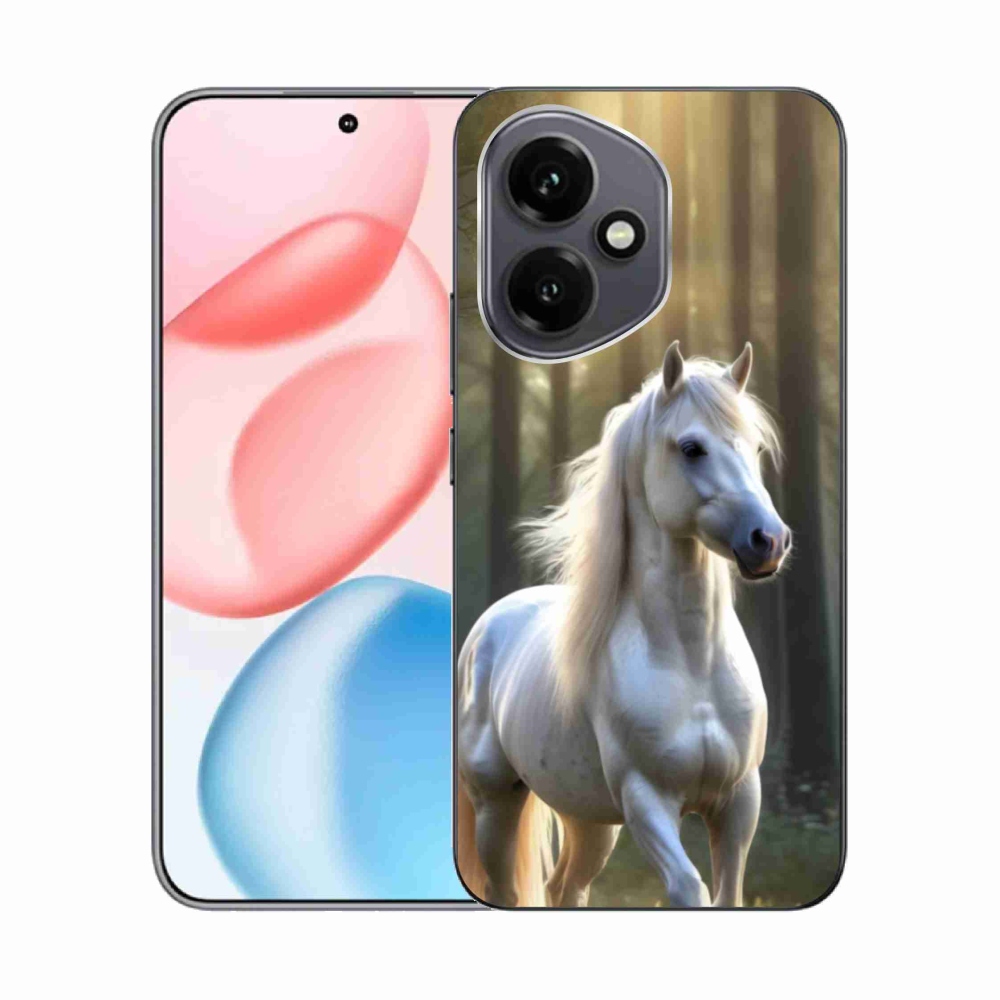 Gélový kryt mmCase na Honor 400 - biely kôň 3