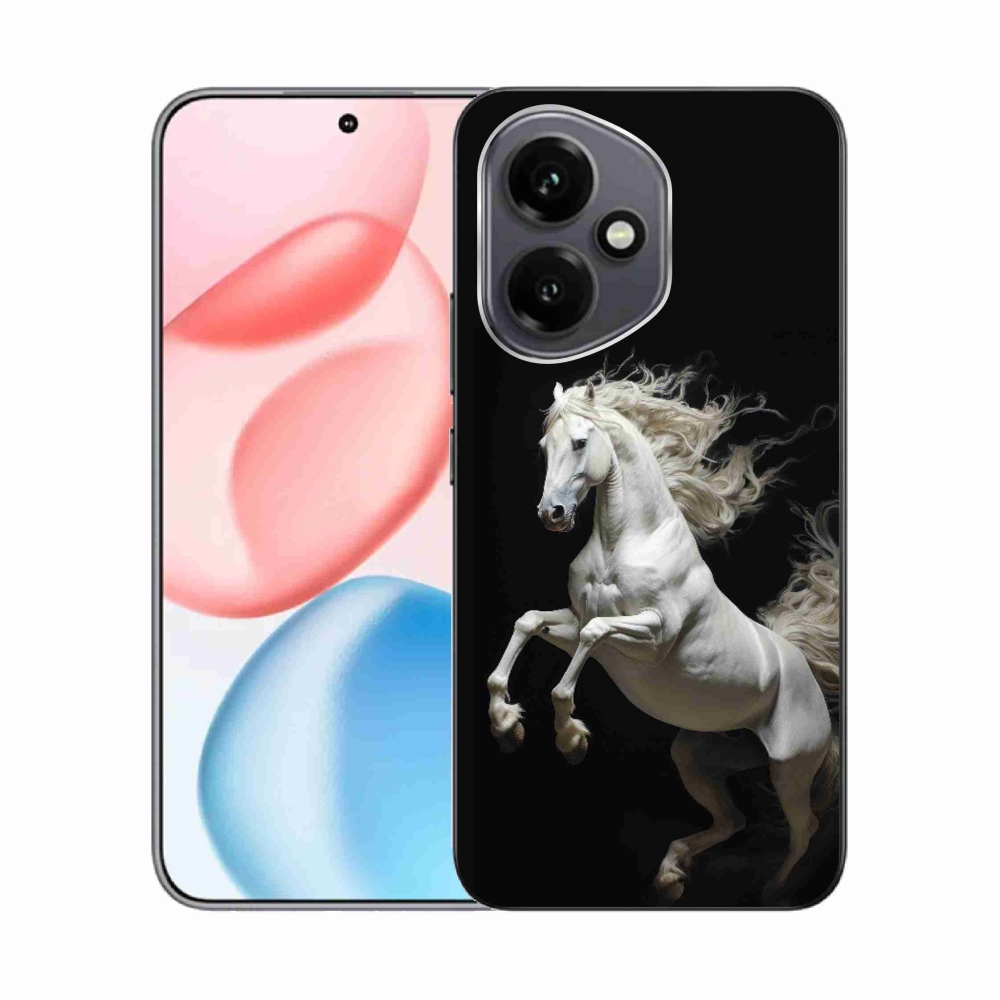 Gélový kryt mmCase na Honor 400 - biely kôň 4