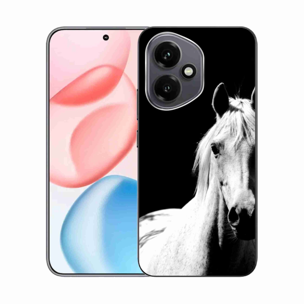 Gélový kryt mmCase na Honor 400 - biely kôň 5