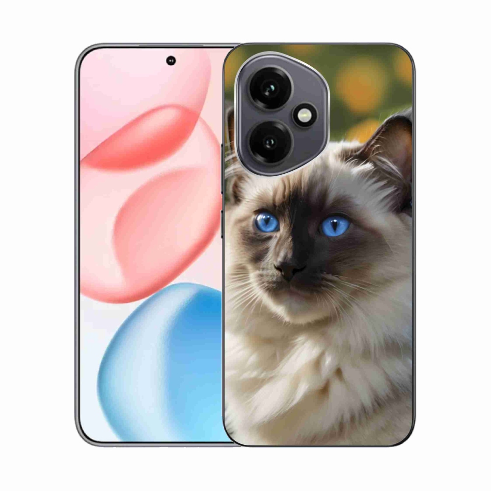 Gélový kryt mmCase na Honor 400 - biely ragdoll