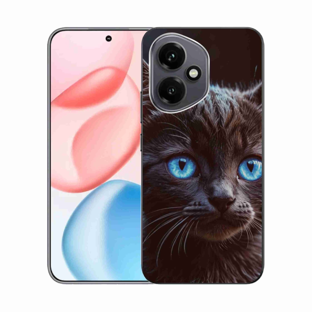 Gélový kryt mmCase na Honor 400 - čierne mačiatko 2