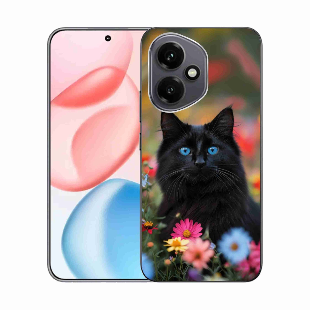Gélový kryt mmCase na Honor 400 - čierne mačiatko 4