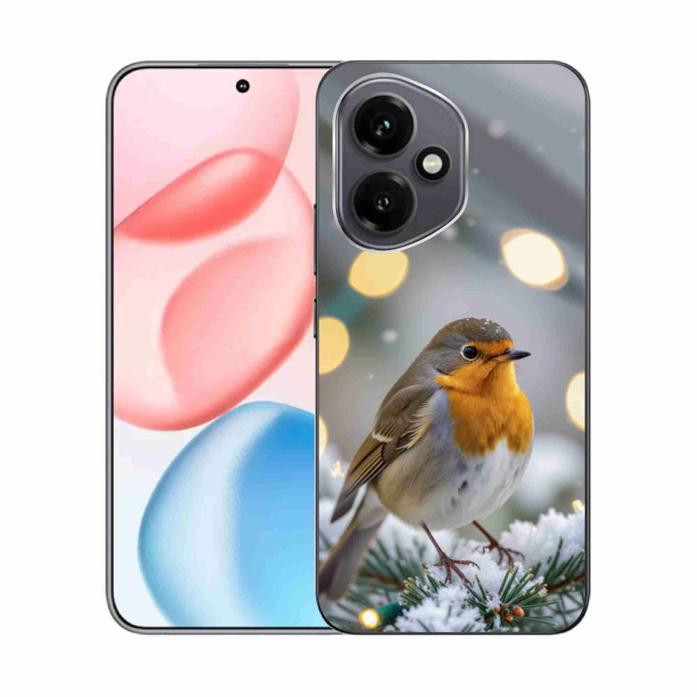 Gélový kryt mmCase na Honor 400 - červienka v zime