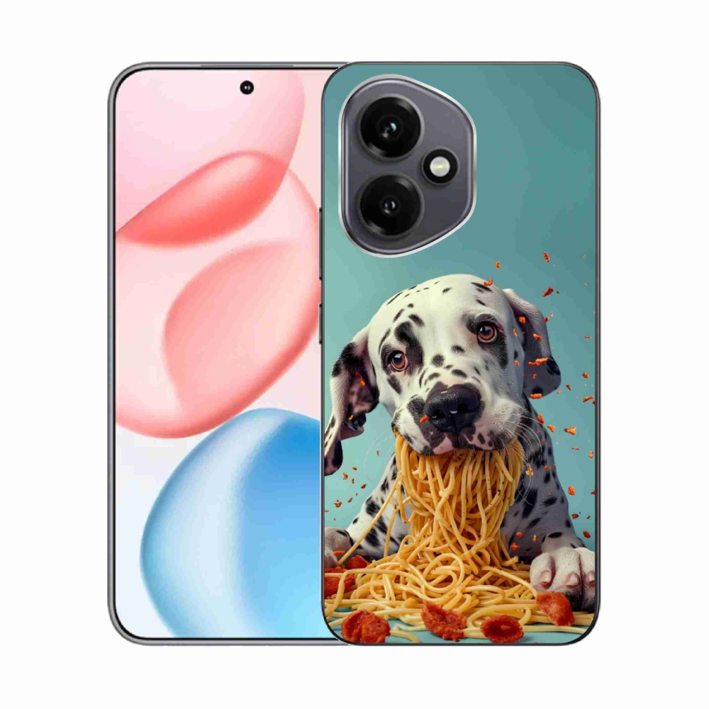 Gélový kryt mmCase na Honor 400 - dalmatín a špagety