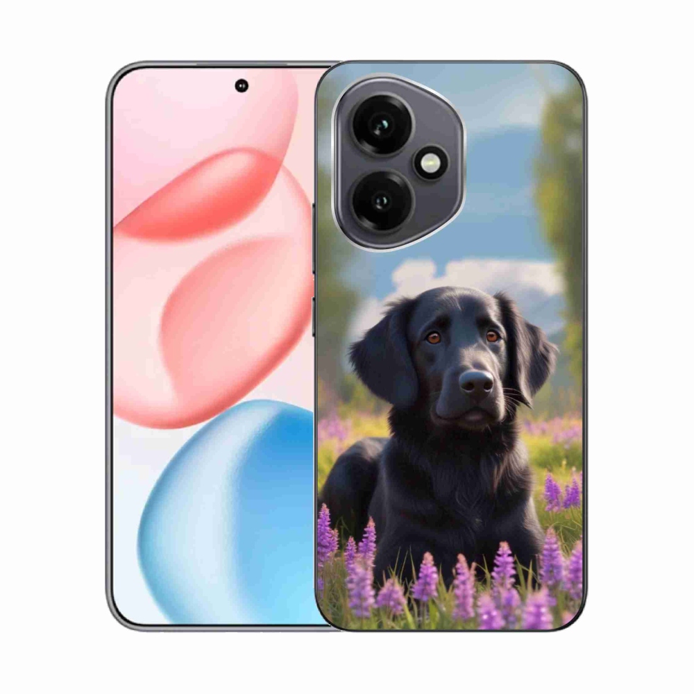 Gélový kryt mmCase na Honor 400 - elegantný čierny retriever