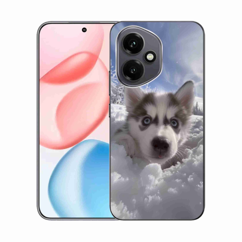 Gélový kryt mmCase na Honor 400 - husky v snehu
