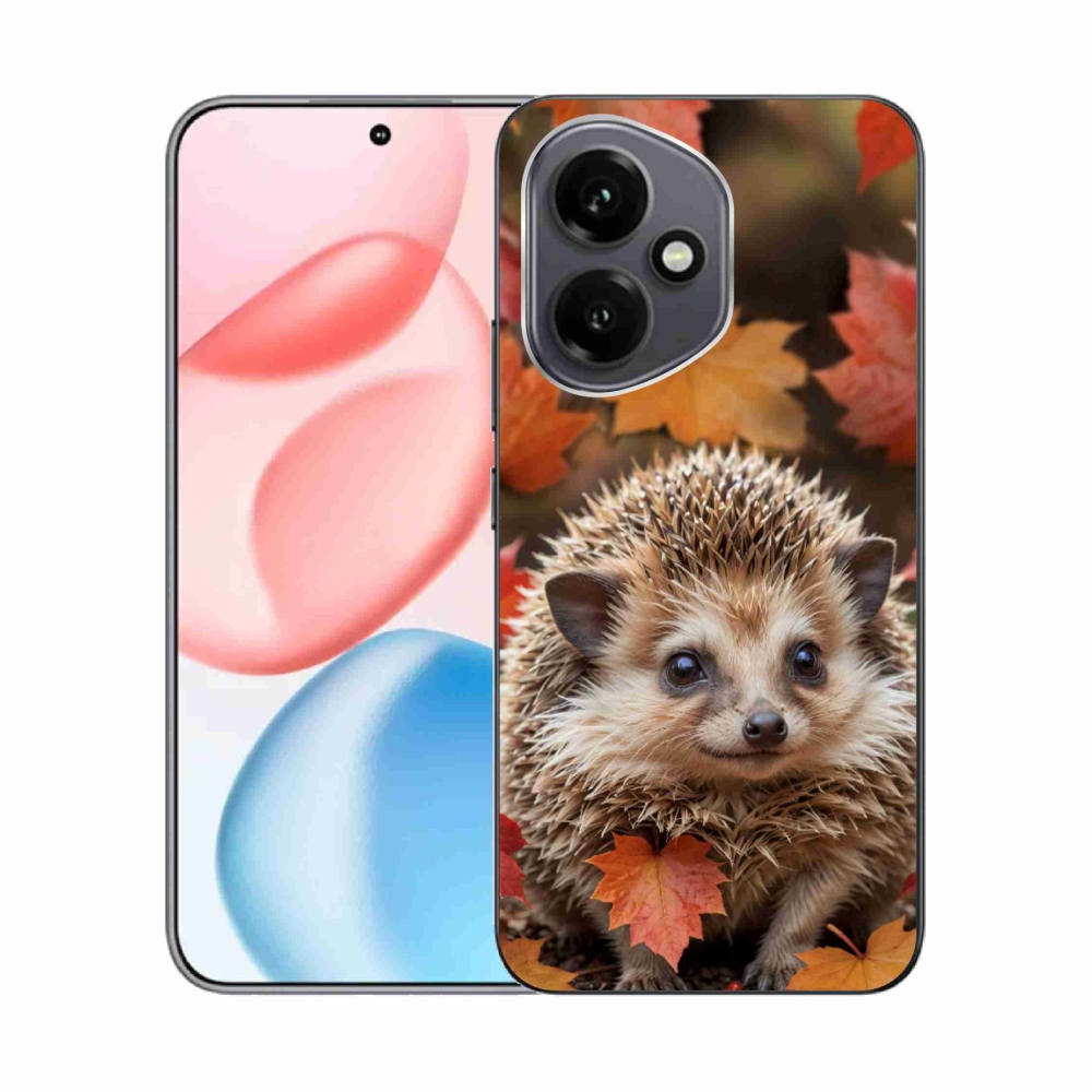 Gélový kryt mmCase na Honor 400 - ježko v lístí