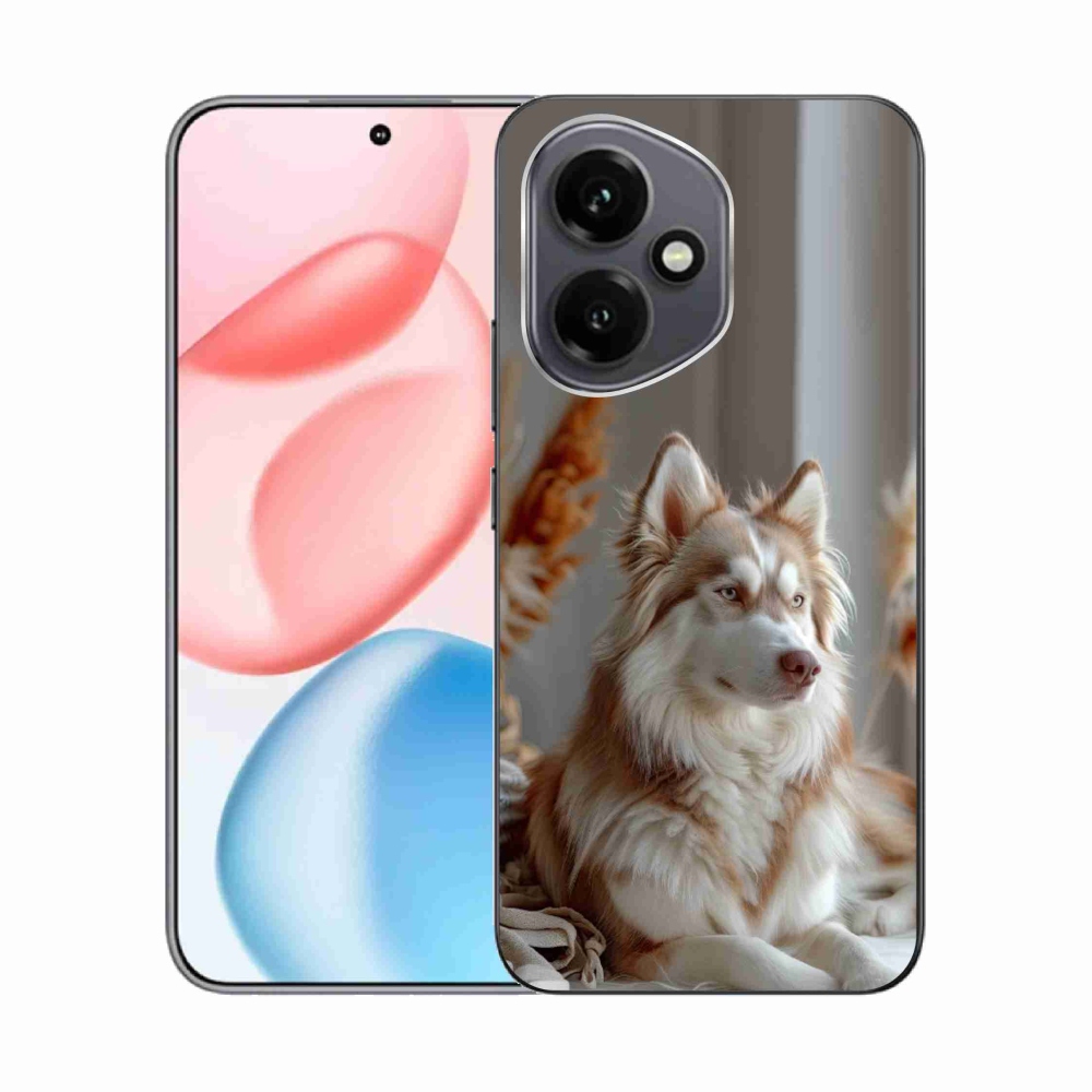 Gélový kryt mmCase na Honor 400 - pokojný sibírsky husky