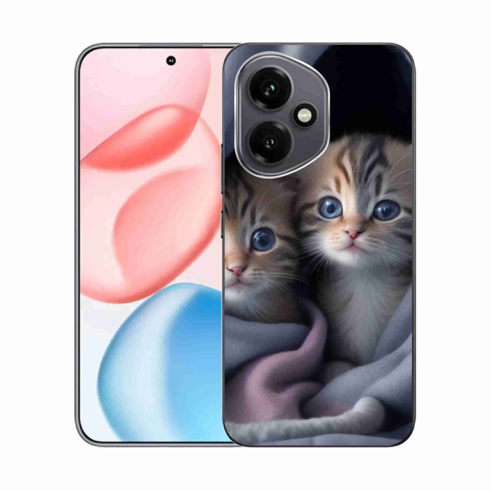 Gélový kryt mmCase na Honor 400 - mačacie duo 2