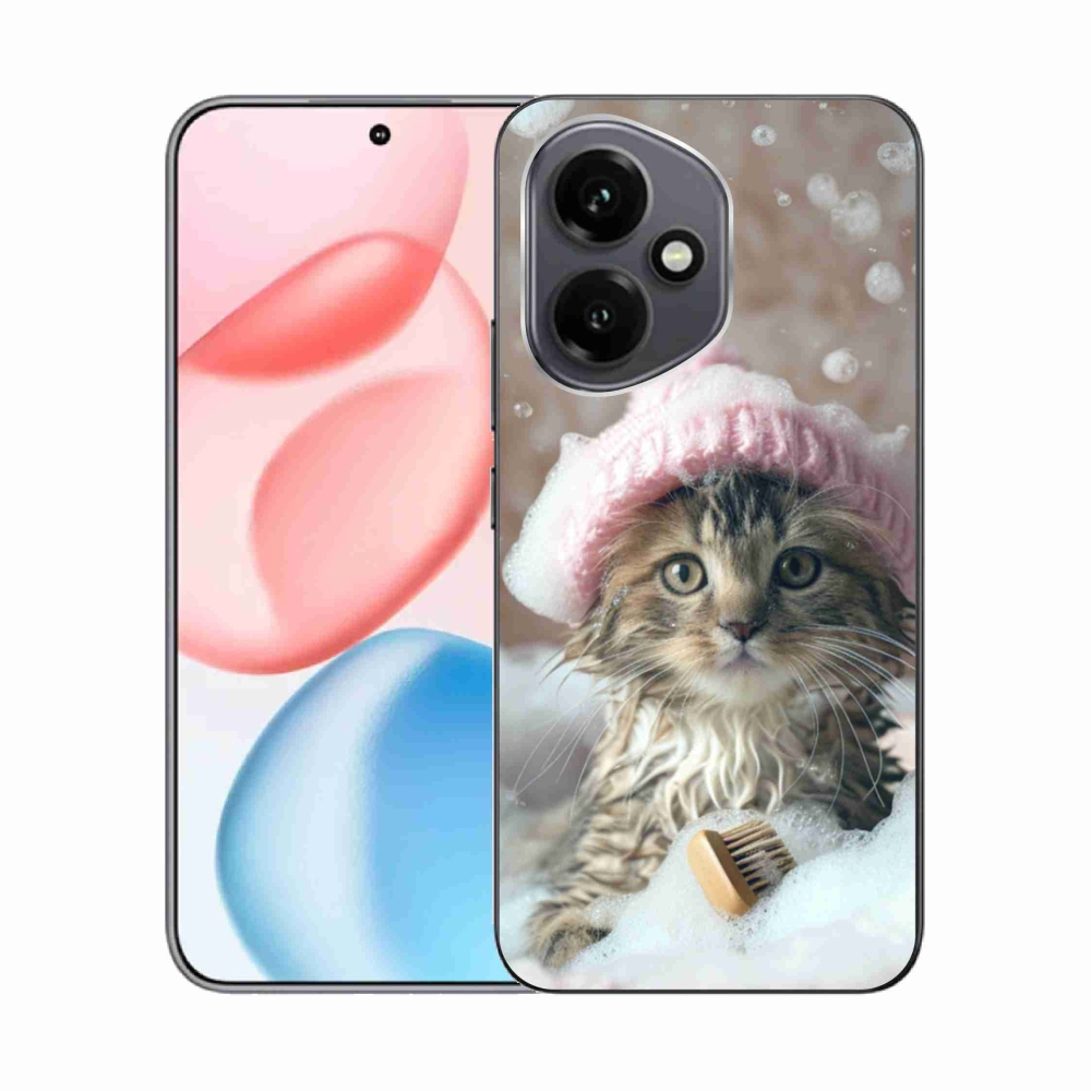 Gélový kryt mmCase na Honor 400 - mačiatko a kúpeľ