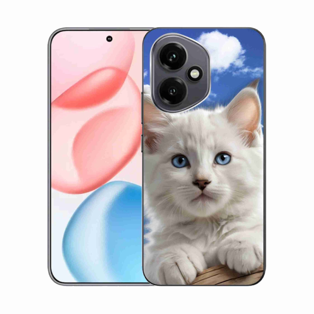 Gélový kryt mmCase na Honor 400 - mačiatko a oblaky