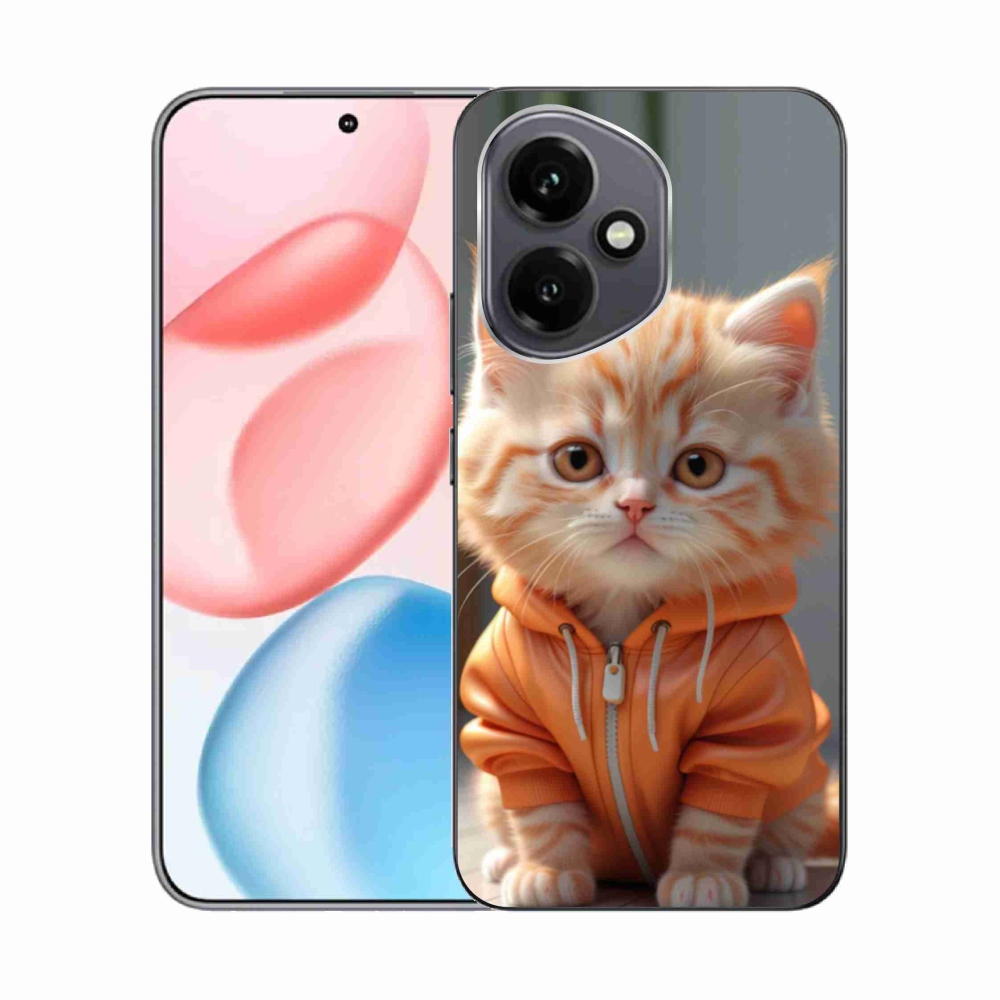 Gélový kryt mmCase na Honor 400 - mačiatko v mikine