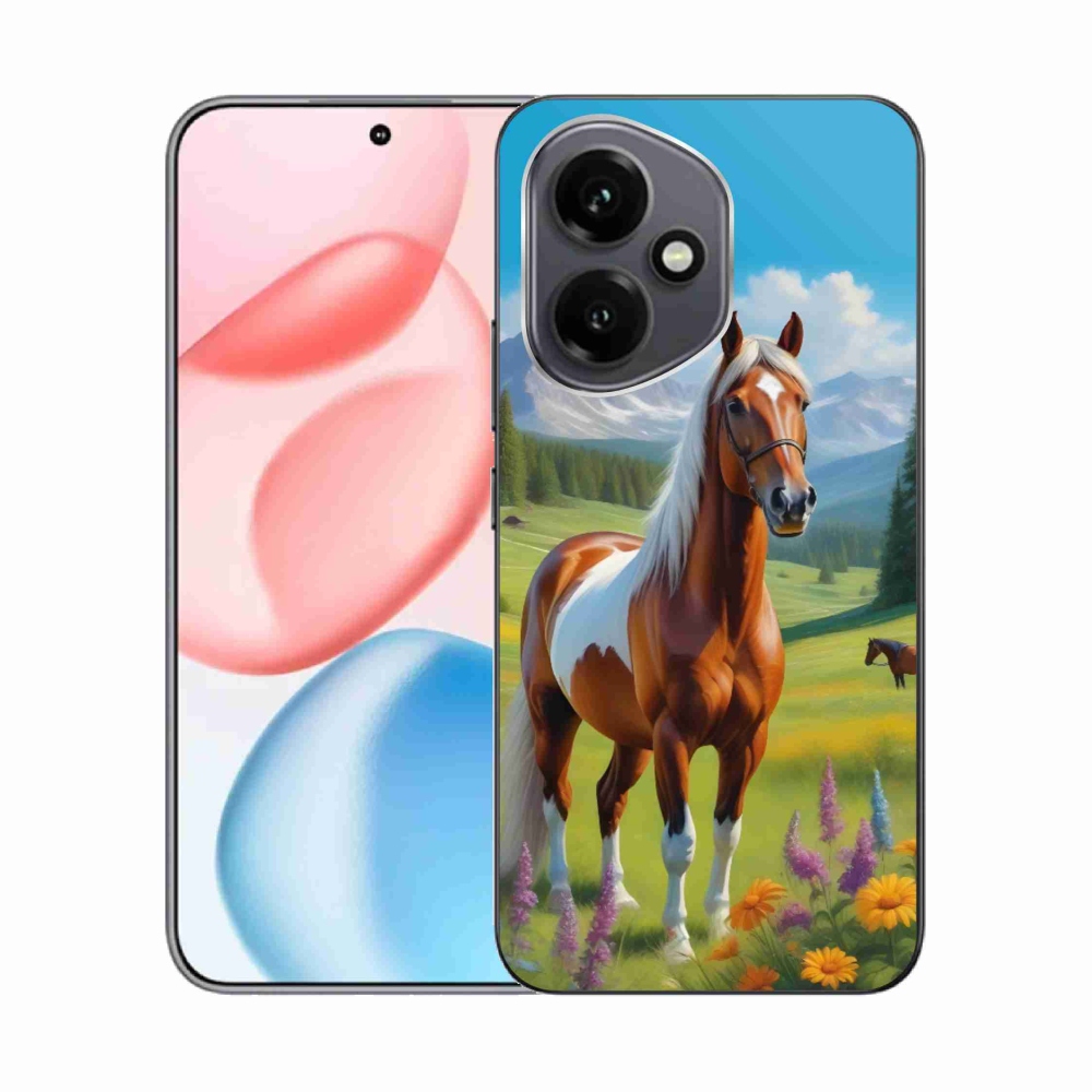 Gélový kryt mmCase na Honor 400 - kôň na lúke