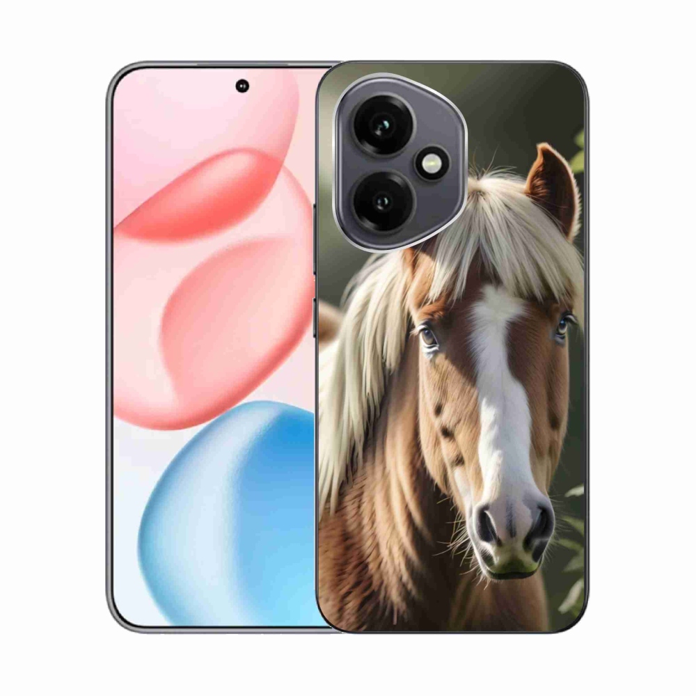 Gélový kryt mmCase na Honor 400 - kôň so svetlou hrivou