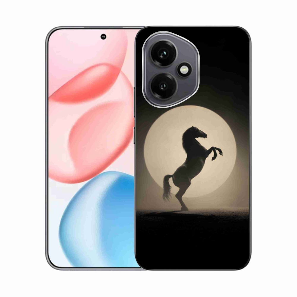 Gélový kryt mmCase na Honor 400 - kôň v siluete