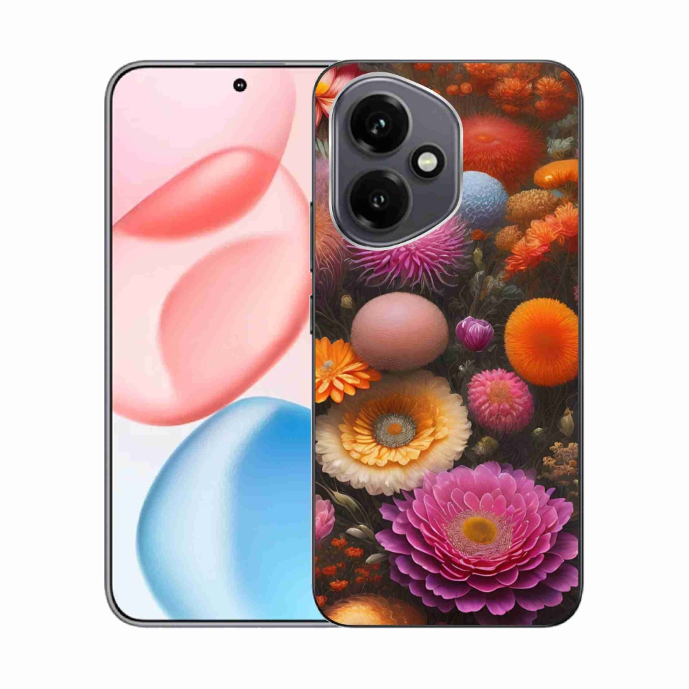 Gélový kryt mmCase na Honor 400 - kvetinová kompozícia