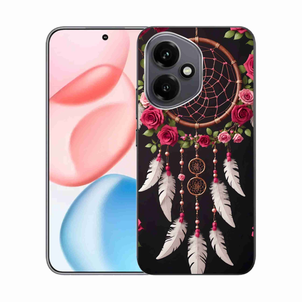 Gélový kryt mmCase na Honor 400 - lapač snov s ružami