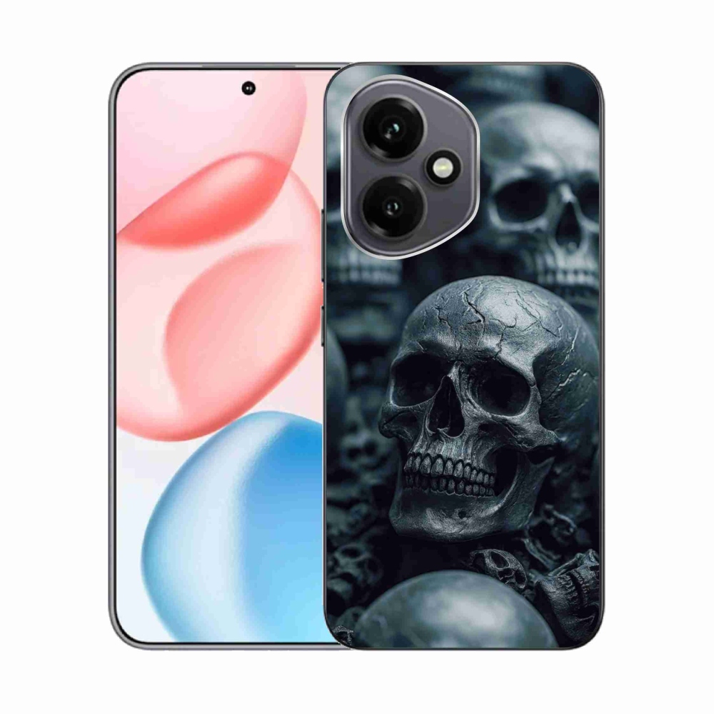 Gélový kryt mmCase na Honor 400 - lebka 2