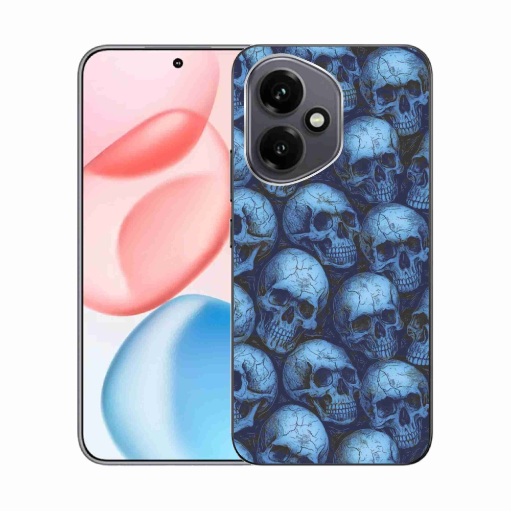 Gélový kryt mmCase na Honor 400 - lebky