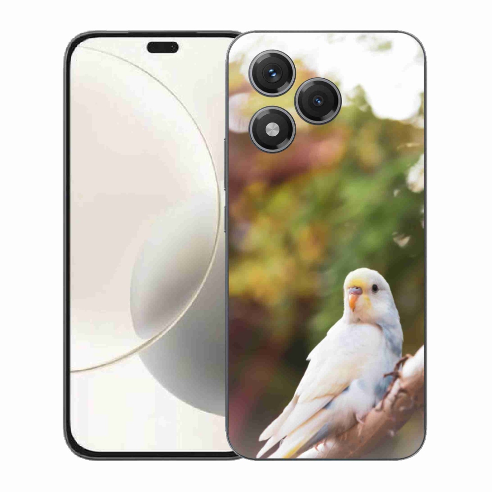 Gélový kryt mmCase na Honor 400 Lite - andulka biela