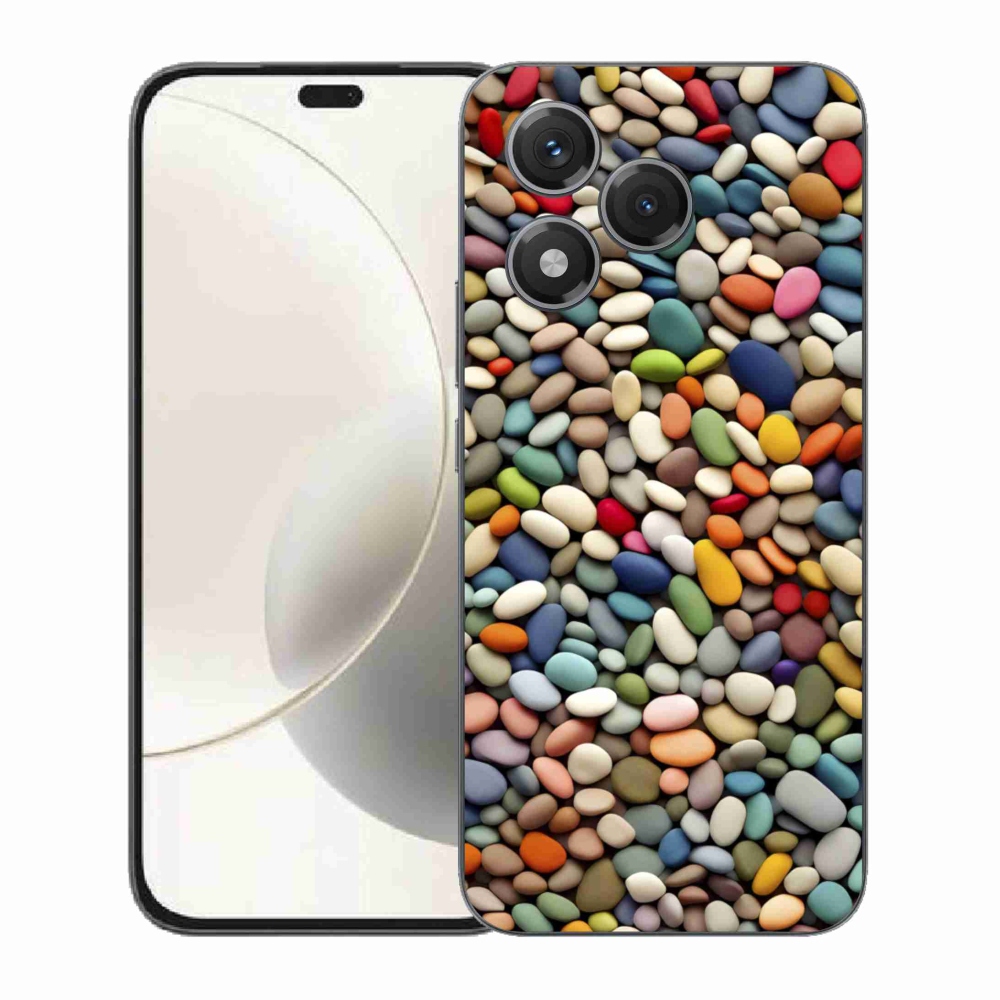 Gélový kryt mmCase na Honor 400 Lite - farebné kamienky 2